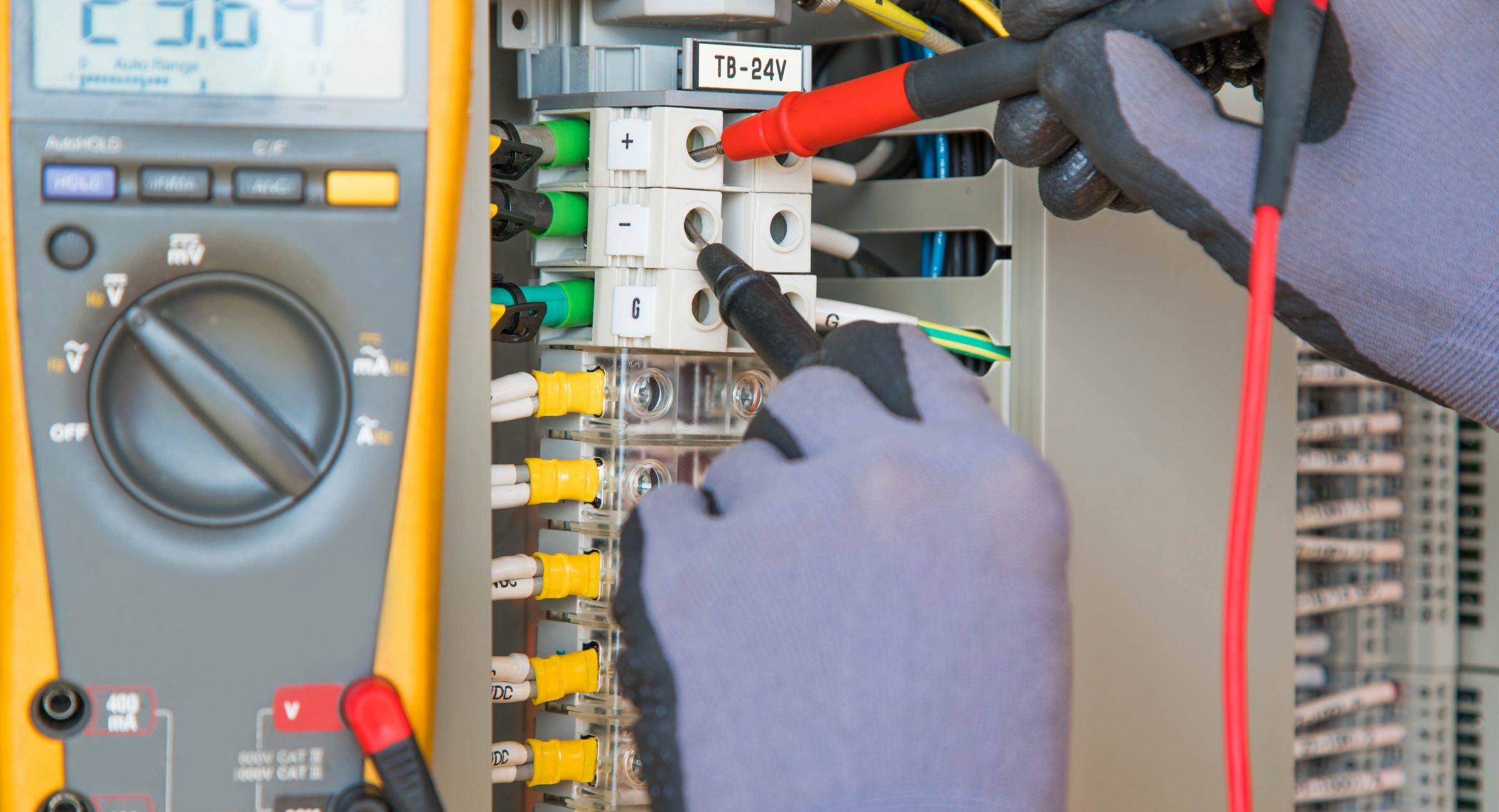 Technician Multi-Meter Testing